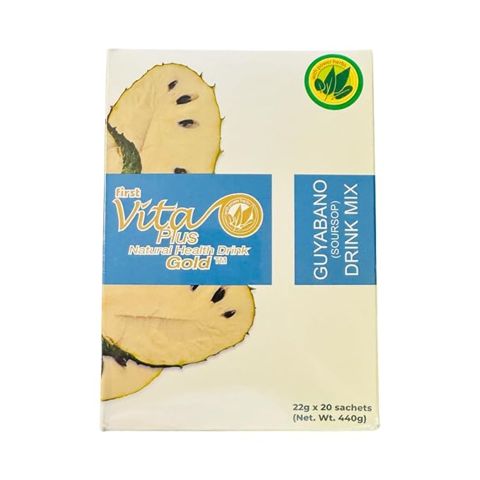 First Vita Plus Natural Health Drink Guyabano Soursop Gold 40 Sachets (2 Boxes)