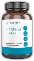 Dr. Brighten Adrenal Calm — Ashwagandha B Vitamins Lemon Balm and Amino Acids for Stress Relief Better Sleep and Balanced Cortisol Non-GMO — 90 Capsules