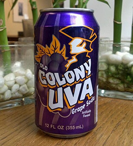 OLD COLONY UVA - Puerto Rico's Favorite Grape Flavored Soda - 12 oz cans - 8 Pack