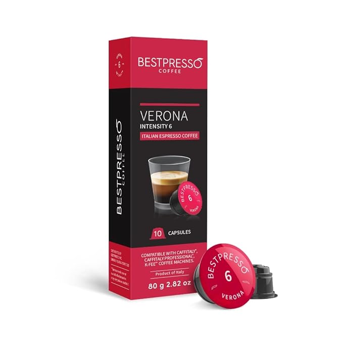 Bestpresso Coffee capsules compatible with Starbucks Verismo Caffitaly CBTL K-fee systems 80 Pods (Variety Pack)