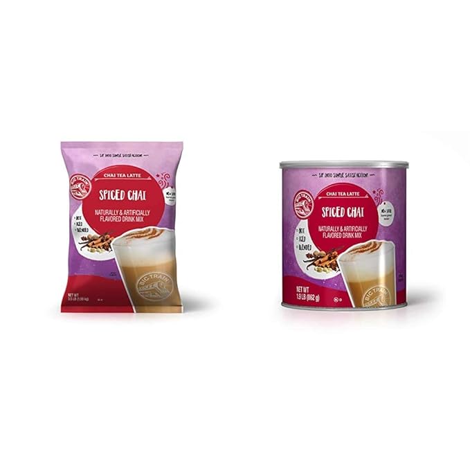 Big Train Spiced Powdered Instant Chai Tea Latte Mix Spiced Black Tea with Milk 56 Ounce