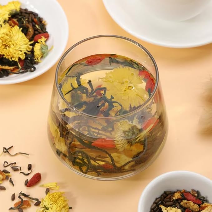Addtool Dandelion Goji Chrysanthemum Tea with Natural Blend of 7 Herbs Caffeine FreeInclude Cassia Seed Licorice Orange Peel GardeniaSupport Liver and Kidney Health Detox  Kidney Tea(1pack150