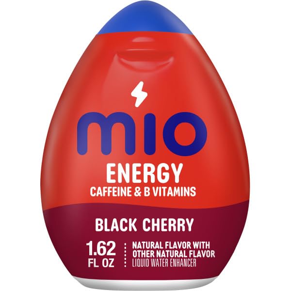 Mio Energy Liquid Water Enhancer Variety Pack – Includes 4 Acai Berry Storm &amp 4 Black Cherry Caffeinated – 8 Pack