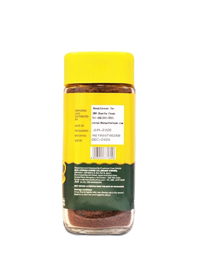 Cothas Traditional Royal Blend Instant Coffee Powder - Pack of 4 Each Bottle 190g = 760g [ Coffee : 100% ]