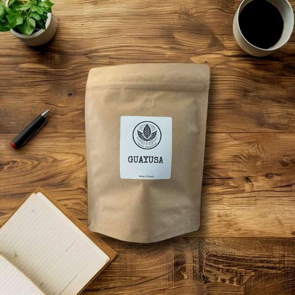ORGANIC GUAYUSA LOOSE LEAF TEA By Polus Energicus 16oz (1lb) | 66mg Caffeine | Energy Drink | Antioxidant | L-Theanine | Energy Tea | L Theanine | Green tea Yerba mate Coffee alternative