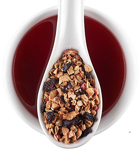 Berry Good Caffeine Free Herbal Tea with Raspberry &amp Strawberry Loose Leaf 16 Ounce Bulk Bag