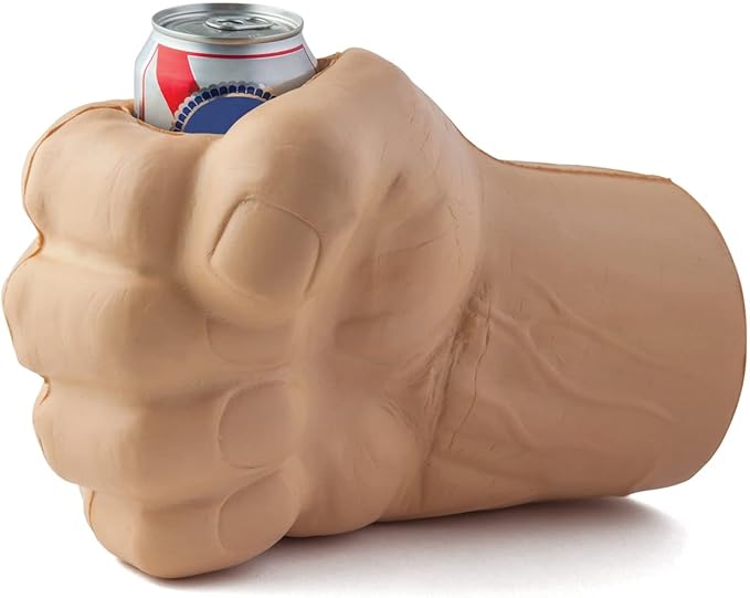Foam Drink Kooler Soft Sided Beer Cooler Portable Party Beverage Holder for Soda Cans Funny Can Cooler - The Beast Giant Fist