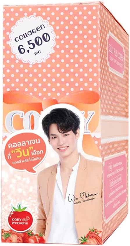 Colly Pink Collagen 6000mg: Dietary Supplements for White and Bright Skin (1 box 30 bags)