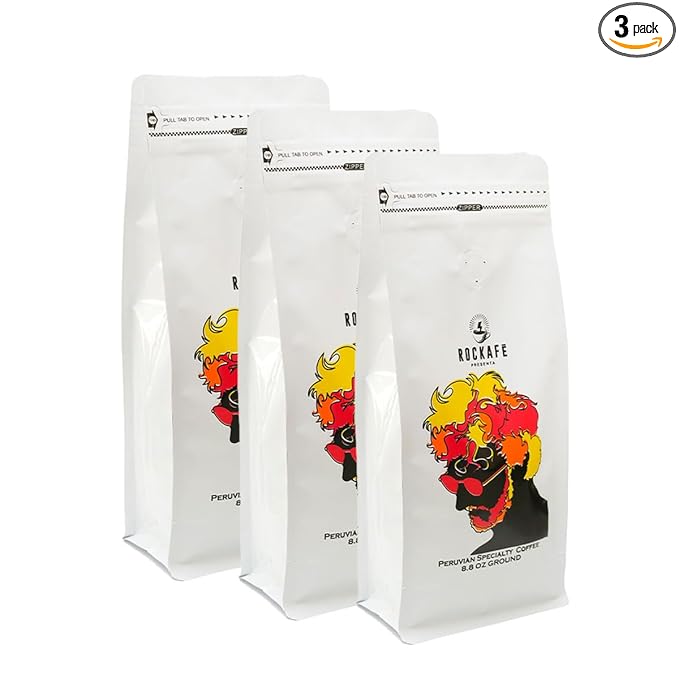 Rockafe Fito Paez Edition - 8.8 oz Bag of Peruvian Specialty Coffee - By Iky Store (Red Caturra and Bourbon) (3)