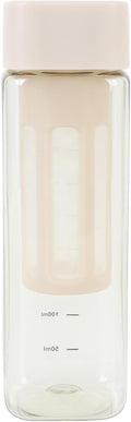 Agatige Portable Cold Brew Bottle Creamy White Transparent Easy to Clean Iced Coffee Maker Bottle for Home School Office