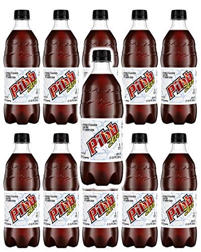 Pibb Zero Sugar Soda 20oz Bottles (Pack of 16 Total of 320 FL OZ)