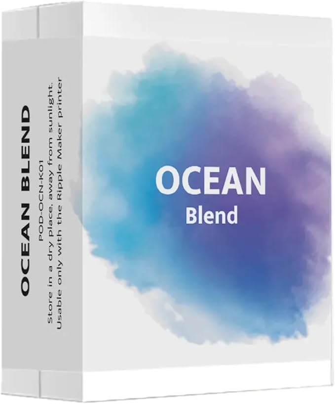 Ripples Pods - Natural Extracts Maker Machine | Plant-Based No Artificial Colors No Preservatives (Ocean Blend Pod)