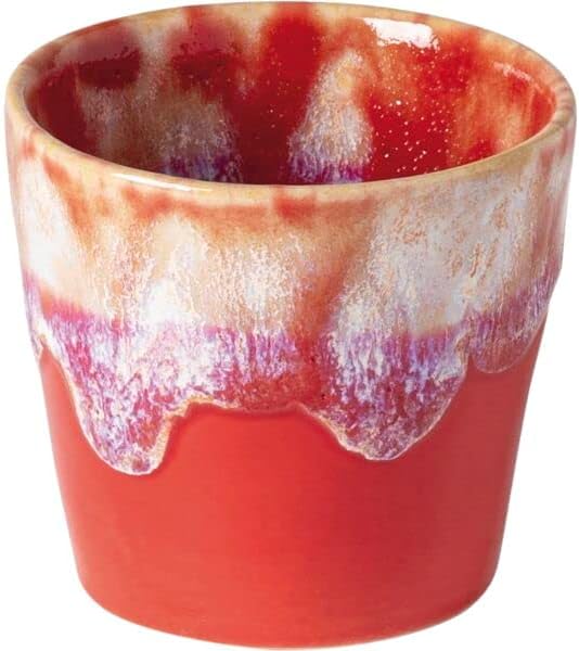 Costa Nova LSC061RE Costa Nova Free Cup S Espresso Approx. 3.4 fl oz (90 ml) Grepresso Red Dishwasher Safe Microwave Safe