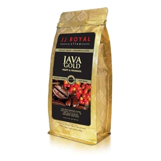 JJ Royal Coffee Java Gold 200g Ground Coffee (Pack of 1)