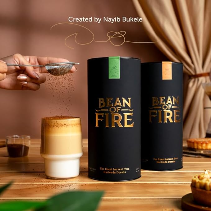 Bean of Fire El Salvador Gesha Natural Ground Coffee – Medium Roast Single Origin Specialty Chocolate &amp Lemon Cup (16 oz)