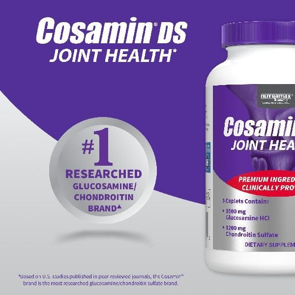 Nutramax Laboratories Cosamin® DS Joint Health Supplement with Glucosamine &amp Chondroitin for Adult Men &amp Women Joint Supplement 210 Capsules