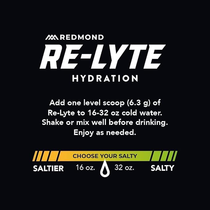 REDMOND Re-Lyte Electrolyte Drink Mix Strawberry Lemonade 30 serving SMALL 6.88oz jar