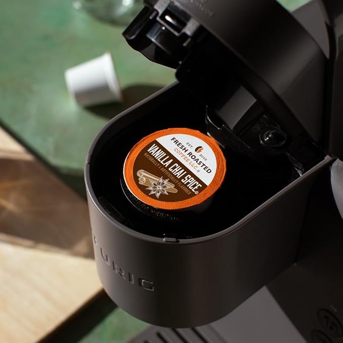Fresh Roasted Coffee Vanilla Chai Spice Flavored Coffee Pods K-Cup Compatible 24 Count