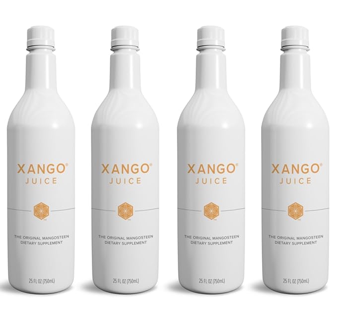 XANGO Mangosteen Juice 750 ml 4-Count (1 case)