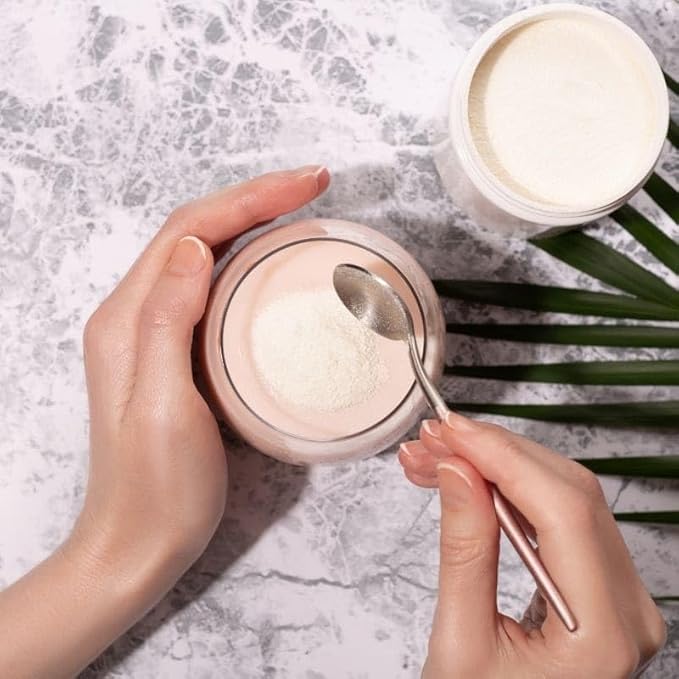 Vital Life Collagen Peptides Powder - Hydrolyzed Collagen with +17 Super Ingredients 1 lb Cocoa Flavor Supplement for Healthy Hair Skin Nails Bones Joints Collagen for Women &amp Men.