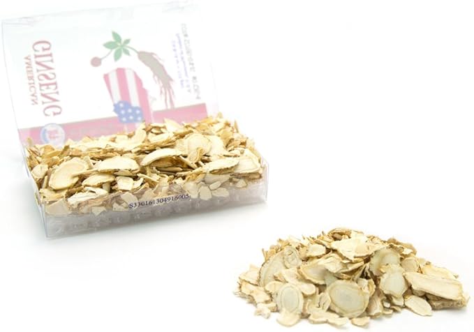 Hsu's SKU 0126-4 | Cultivated Wisconsin-Grown | American Ginseng Mixed Large-Medium Slices 0126-4 | 4oz Box