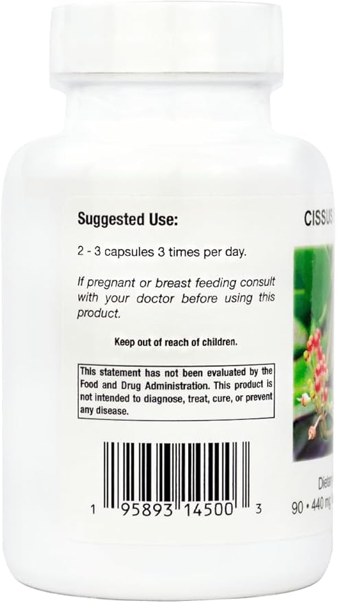 Supreme Nutrition Cissus Supreme 90 Pure Winged Treebine Vegetarian Capsules (Pack of 2)