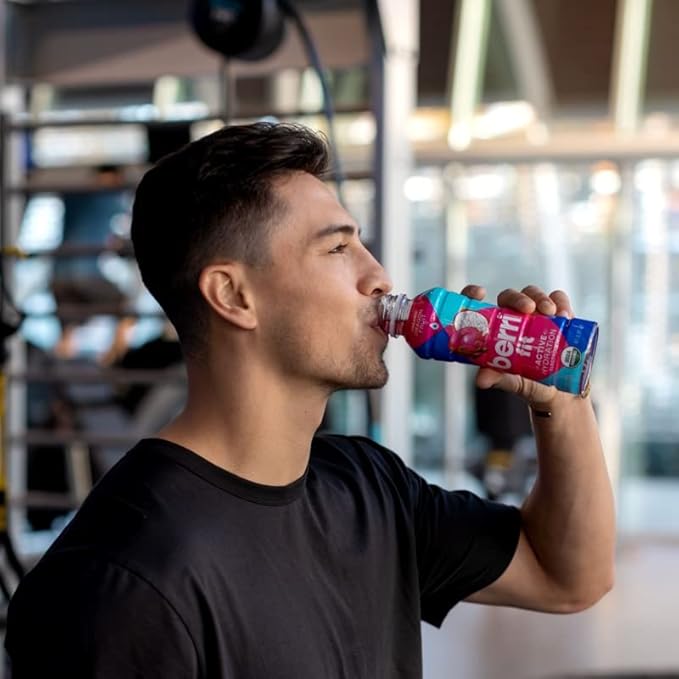 Berri Fit 3-Flavor Variety Pack | Organic Sports Drink Alternative | Natural Plant-Based Electrolytes - Certified Organic - Non-GMO - Low-Calorie Fitness Beverage - Paleo Friendly | 16oz | Pack of 12
