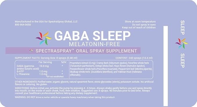 Spectraspray Sleep &amp Vitality Duo – Melatonin-Free Sleep Spray &amp Essential Multivitamin Oral Spray