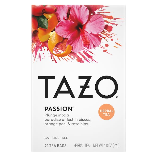 TAZO Tea Bags Regenerative Organic: Refresh Mint Herbal Zen Green Green Ginger Chai Black Early Grey &amp Passion Herbal (1ea) (Variety Pack)
