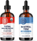 Vimergy Nighttime Fortifier Kit* - 2500 mcg Zinc 5000 mcg Melatonin 130mg Mullein Extract 70 mg Thyme Extract. Repairs rebuilds &amp renews Immune Cells During Sleep. Vegan Gluten-Free Kosher