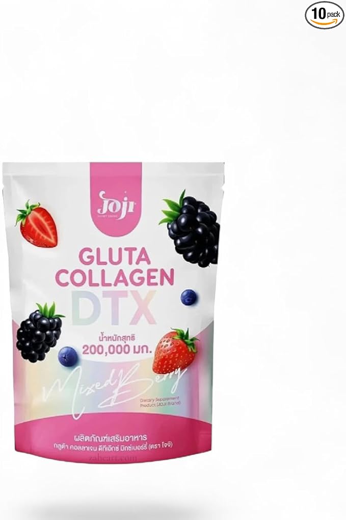 Joji Gluta Collagen DTX Plus Mixed Berry Drink Mix 10 Sachets