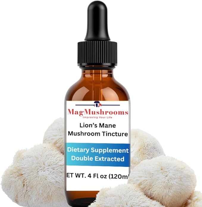 Lion’s Mane Tincture High Potency Double Extracted 120 Daily Doses
