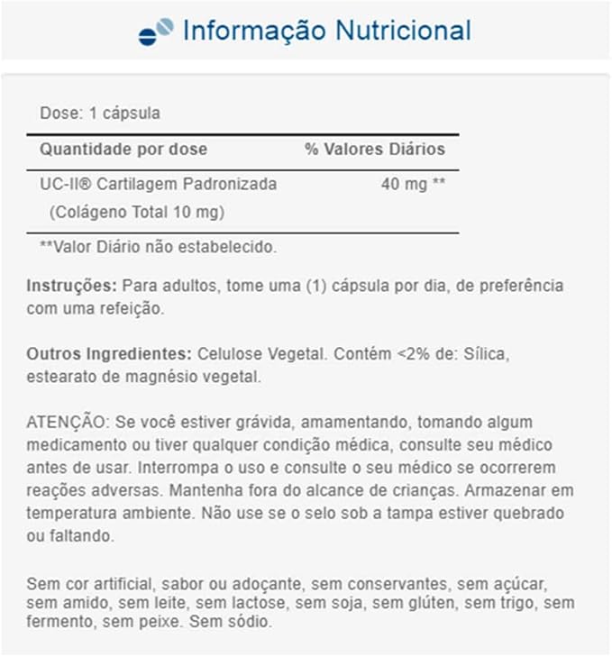 Puritans Pride Uc-ii 40 mg Undenatured Type II Collagen 30 Count
