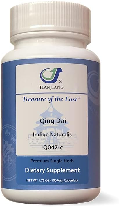 Treasure of the East Indigo - Qing Dai Capsules (1:1 Herbal Extracts 100 Capsules)