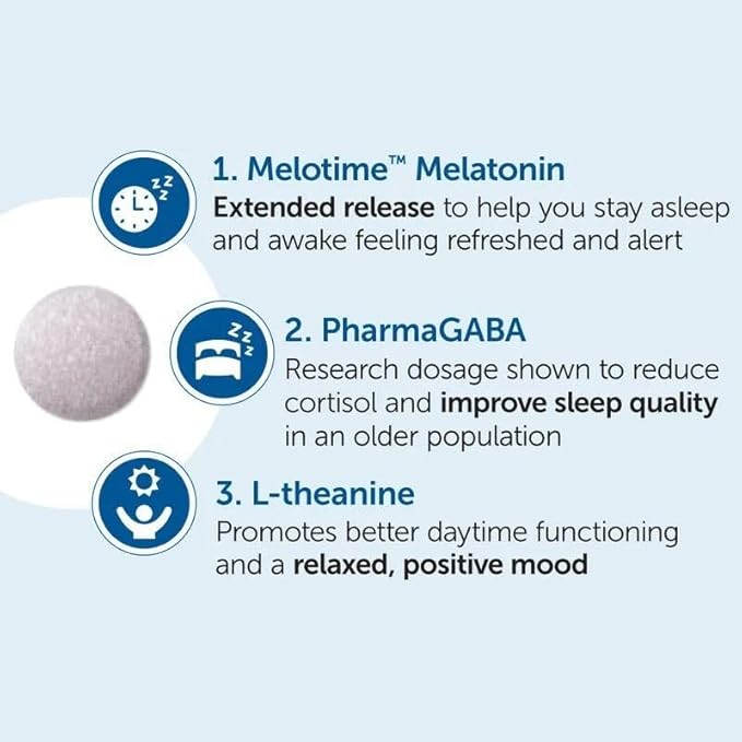 Dr. Whitaker Restful Night Extended Release Melatonin Sleep Aid Helps You Fall Asleep and Stay Asleep Longer with Dual-Layer Extended Release Technology 30 Tablets (30-Day Supply)