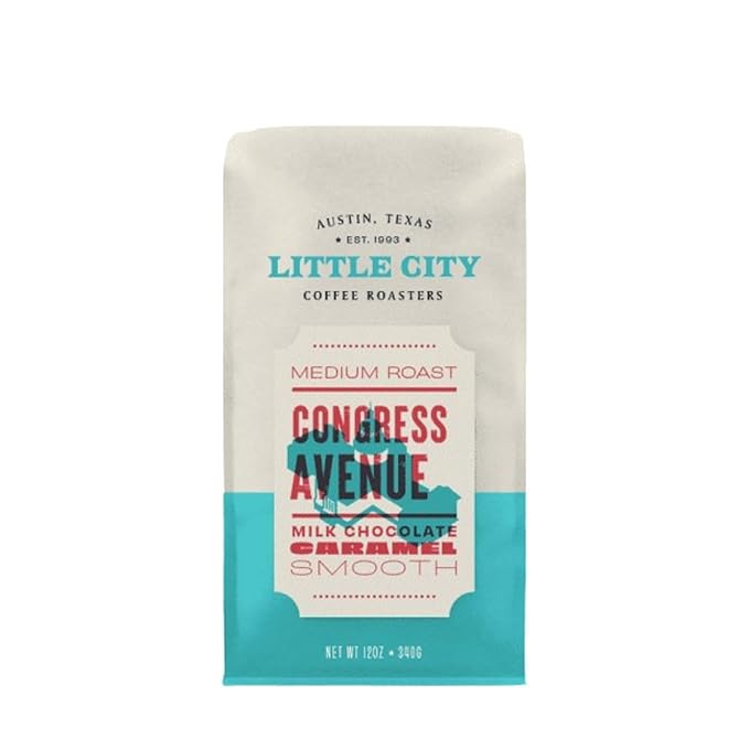 Congress Avenue - Roasted by Little City Coffee Roasters - Freshly Ground Coffee - 5 Pound Bag