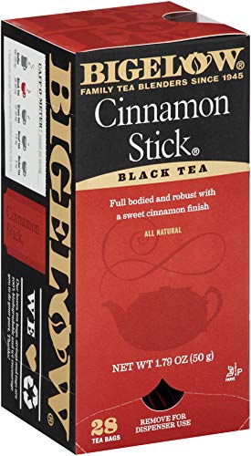 Bigelow Cinnamon Stick Black Tea Bags 28-Count Boxes (Pack of 6) Cinnamon Flavored Black Tea Naturally &amp Artificially Flavored