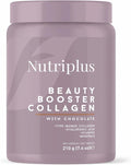 FARMASI Nutriplus Beauty Booster Collagen Chocolate for Skin Care and Hair Growth Grass Fed Collagen Powder for Muscle Growth 7.4 oz / 210g