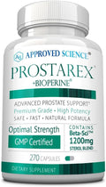 Approved Science Prostarex - Prostate Supplement - Saw Palmetto 1200mg Beta-Sitosterol Bioperine - 270 Capsules - 3 Month Supply