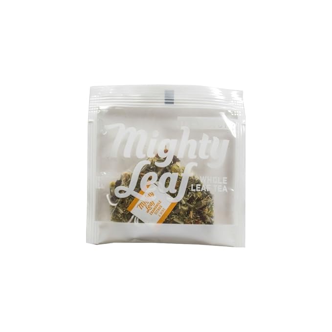 Mighty Leaf Whole Leaf Tea Chamomile Citrus 45 Tea Bags (Pack of 3 15CT each) Individual Pyramid-Style Tea Sachets of Uncaffeinated Herbal Tisane with Chamomile and Orange Peel