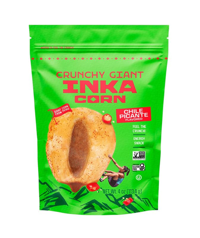 Inka Corn Giant Corn Chile Picante Doy Pack 4 Ounce (Pack of 12)