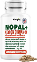 Vitapia Nopal Cactus Extract for Antioxidant Skin Metabolism Wellness Heart Health Support - 60 Multi Capsules - Non GMO Gluten Free Supplement