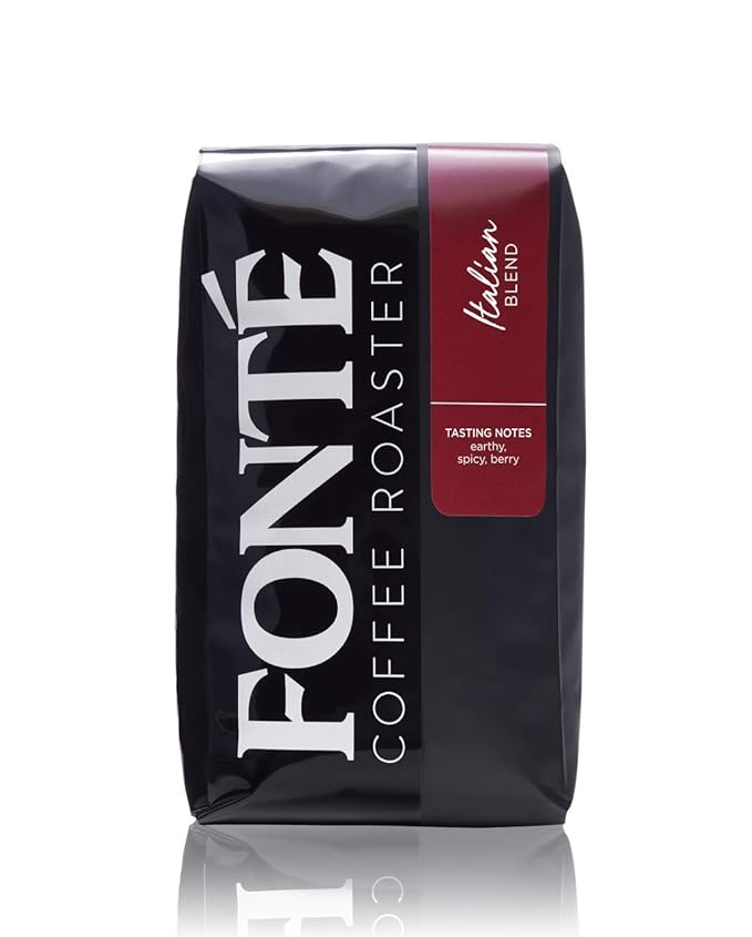 Fonte Coffee Roaster - Drip - Medium-Dark Fresh Roast - Roasted in Seattle - Single Origin - Earthy Spicy Blueberry - 12 oz - Italian