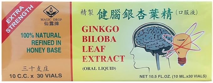 Ginkgo Biloba Leaf Extract (30 Vials X 10ml) - 3 Boxes