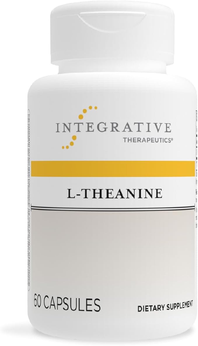Integrative Therapeutics L-Theanine - Stress Response Support for Demanding &amp Busy Lifestyles* - Calmness &amp Relaxation Support* - Amino Acid Supplement - 60 Capsules (30 Servings)