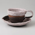 Black Earth Pink Coffee C/S 8.5 fl oz (240 cc) 15.7 oz (450 g) Japanese Style Coffee C/S Cafe Restaurant Ryokan Japanese Tableware Restaurant Commercial Use For Guests