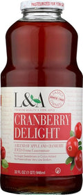 L A Juice Cranberry Delight 32 Oz (Pack of 6)