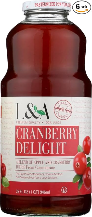 L &amp A Juice Cranberry Delight 6x 32 Oz