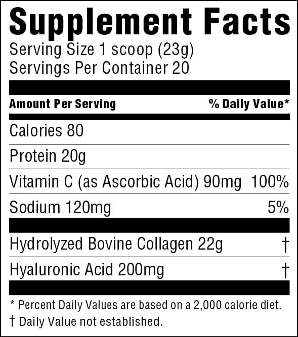 swiig Collagen+ Protein Powder 1lb – Supports Skin Hair Nails &amp Joint Health – 20g Grass-Fed Bovine Collagen per Serving Gluten-Free No Artificial Ingredients