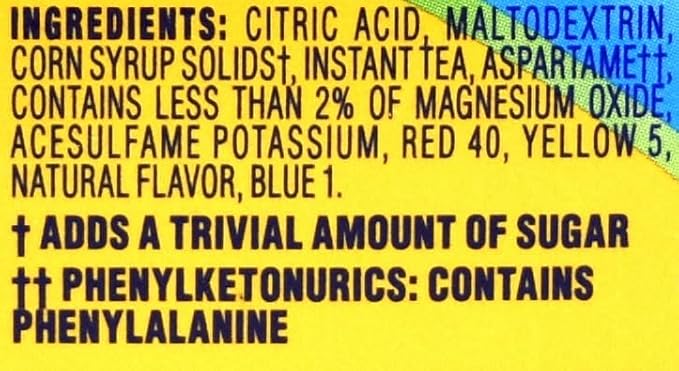 Crystal Light Lemon Iced Tea Drink Mix 12-Quart Canister (Pack of 13)